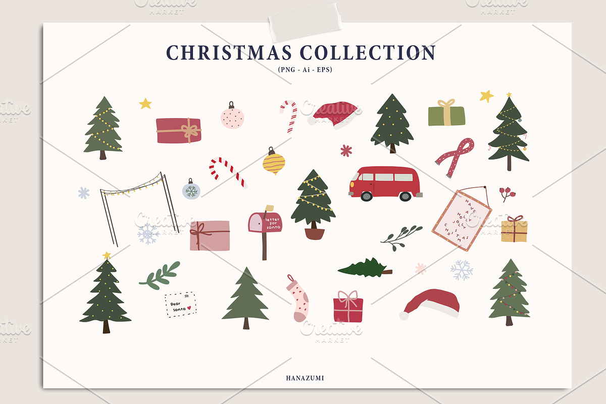 Christmas Winter Family, a Decorative Illustration by Hanazumi (Photo 3 of 12)