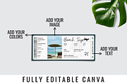 Beach Vacation Trip Ticket Template, an Invitation Template by Snapybiz (Thumbnail 5 of 10)