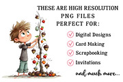 Quirky Valentine Boy Clipart, an Illustration by OK Design (Thumbnail 3 of 6)