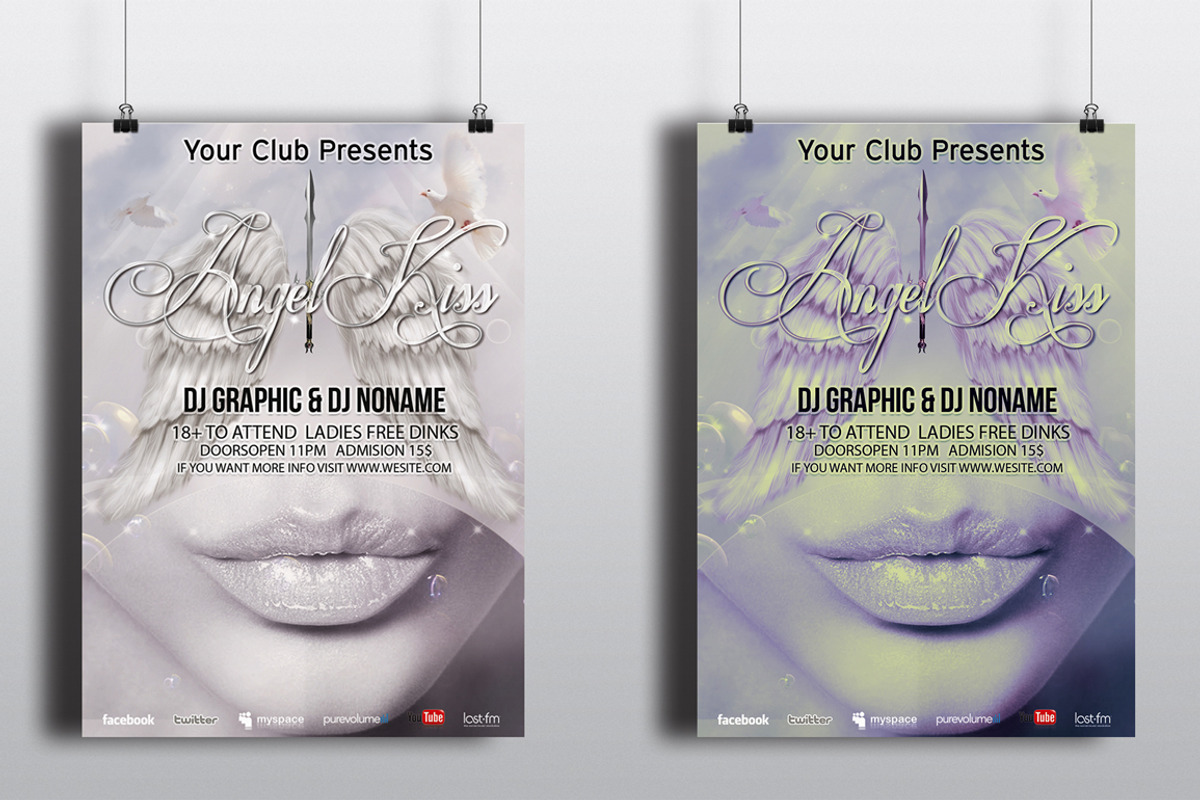 Angel Kiss Party Flyer, a Flyer Template by Arys Design (Photo 5 of 6)