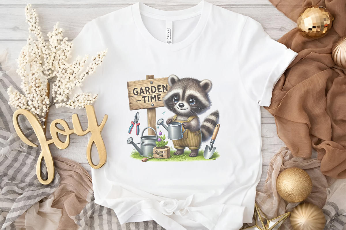 Spring Raccoon Wooden Signs Clipart, a Seasonal Illustration by DreamArtGraphic (Photo 3 of 5)