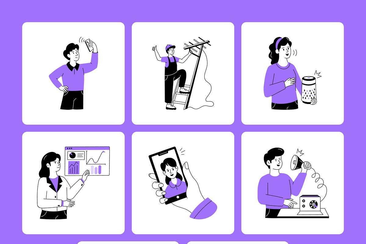 Networking and Communication, a Technology Illustration by Vectors Market (Photo 9 of 9)