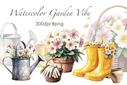 Watercolor Garden Vibe, a Seasonal Illustration by Volha (Thumbnail 1 of 5)