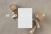 Nursery Themed Greeting Card Mockup, a Household Mockup by OakstoneCreative (Thumbnail 1 of 8)