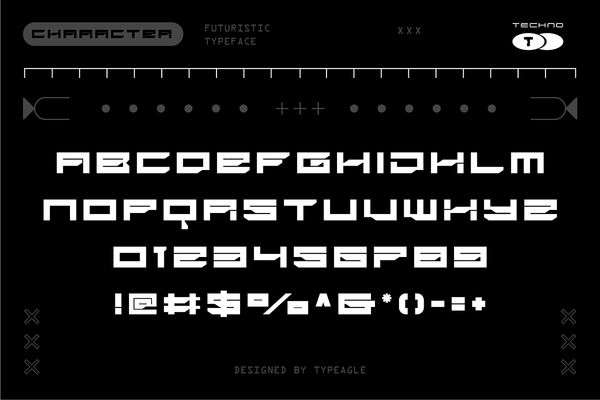 Amec - Futuristic Display Font, a Sans Serif Font by Typeagle (Photo 2 of 10)