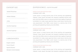 Resume Template / CV Resume Templat