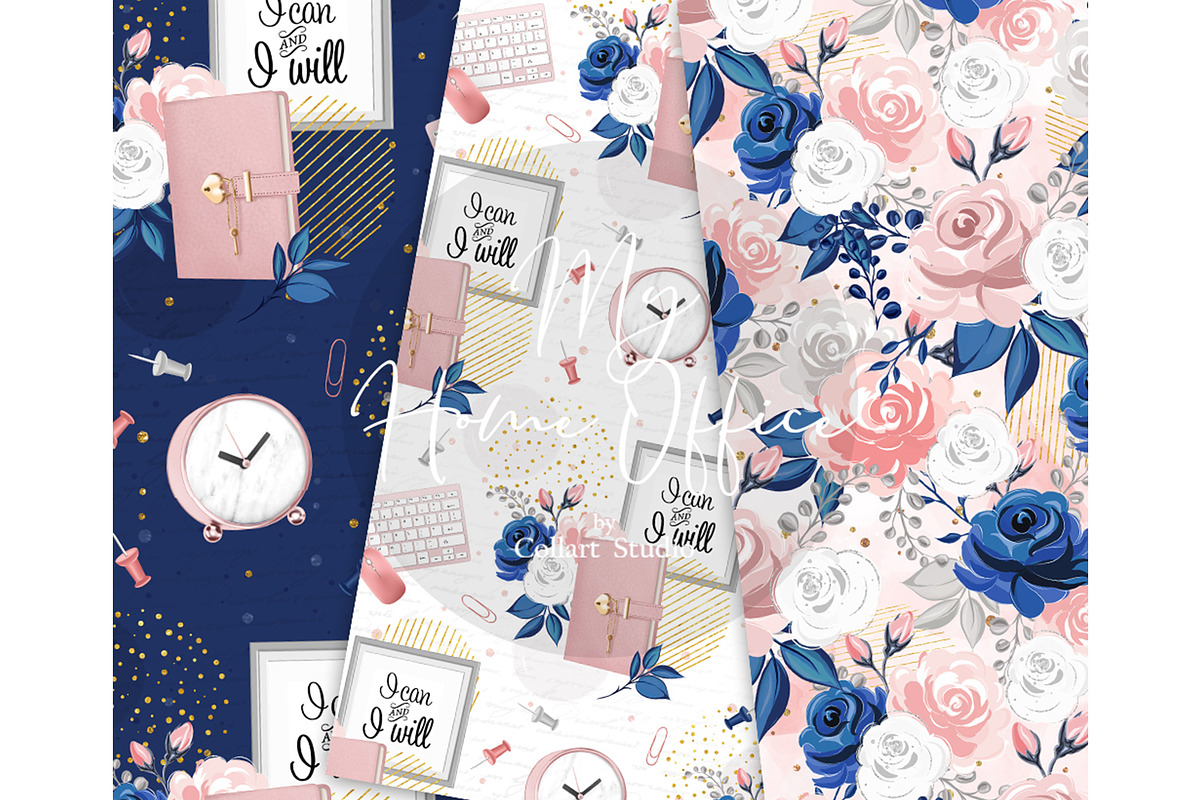 Planner girl digital paper, planner, a Pattern Graphic by Collart Studio (Photo 2 of 3)