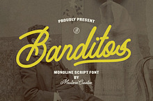 Banditos Casual Monoline Script Hand