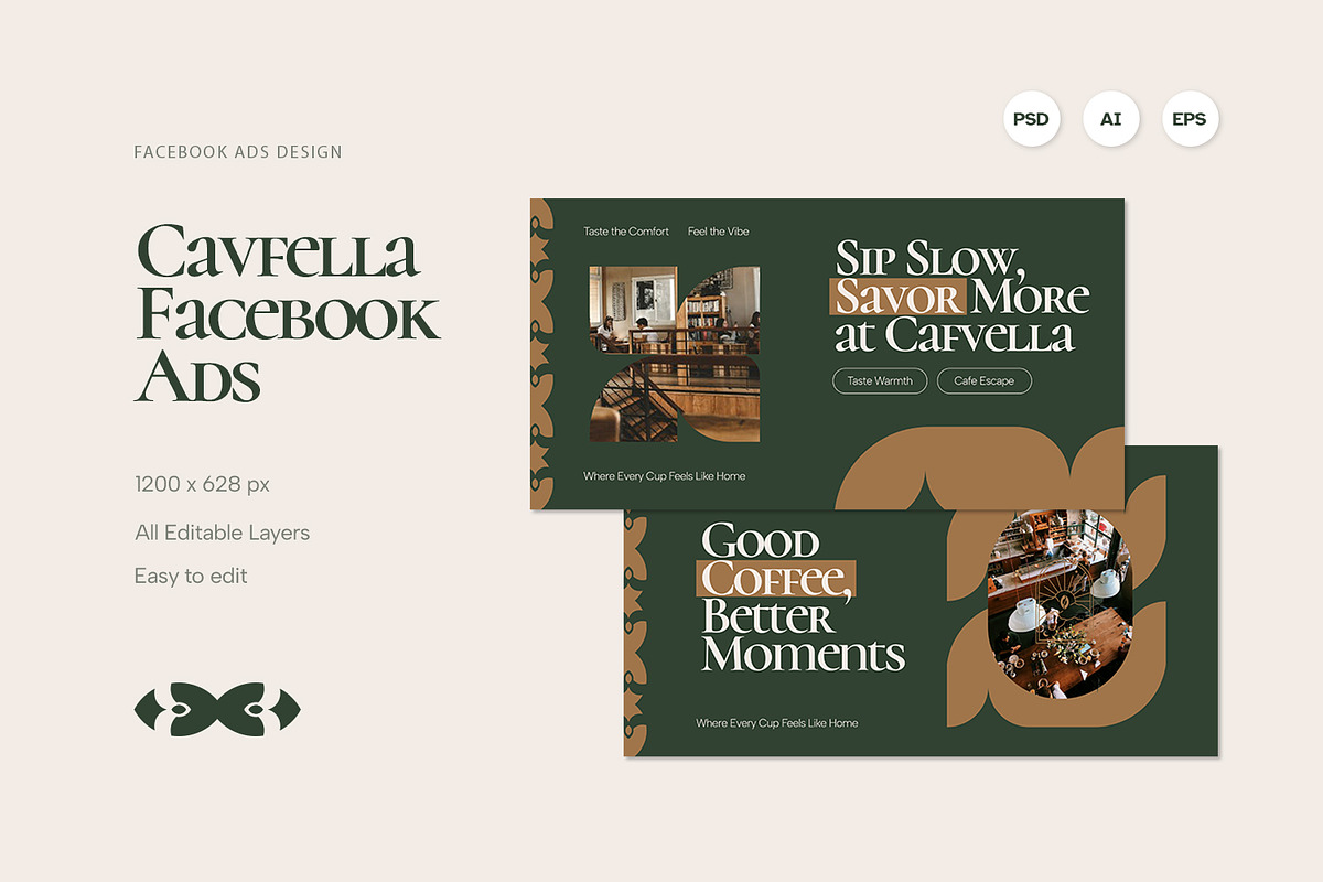Cafvella - Facebook Ads, a Social Media Template by Fannan Studio (Photo 1 of 3)
