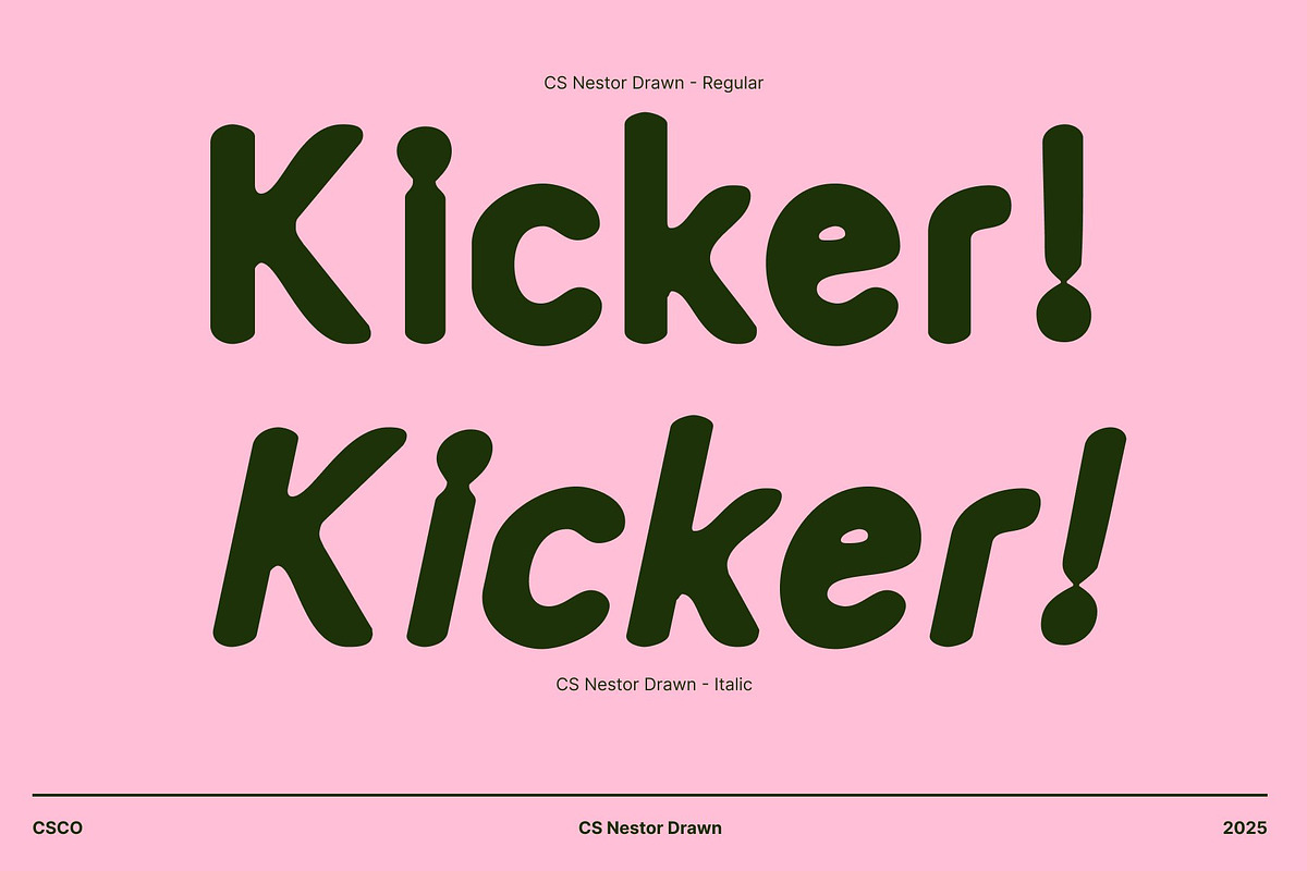 CS Nestor Drawn, a Sans Serif Font by Craft Supply Co. (Photo 2 of 8)