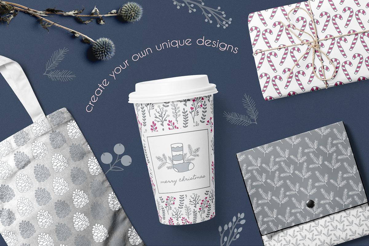 Warm Wishes Christmas collection, an Object Graphic by Cozy pattern shop (Photo 3 of 13)