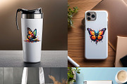 Butterfly illustrations with splash, an Animal Illustration by yod67 (Thumbnail 7 of 10)