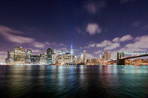 Manhattan skyline at night