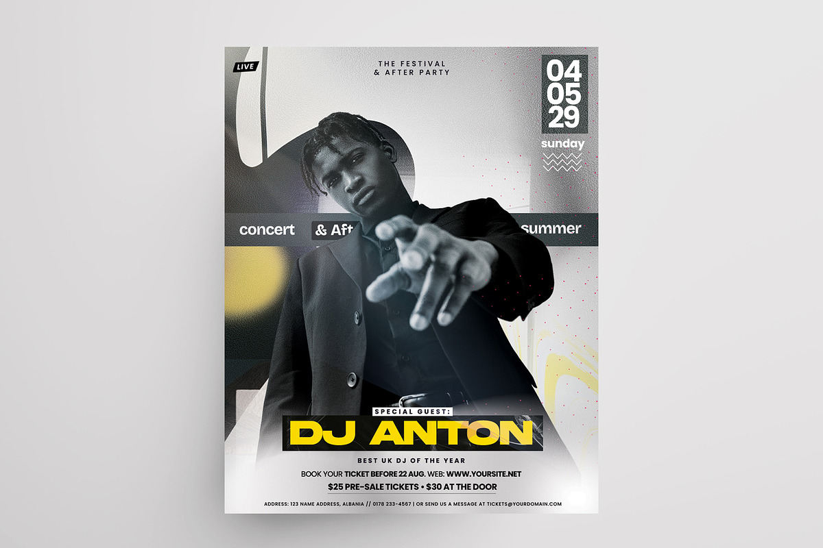 8 Event Instagram Flyers Templates, a Social Media Template by PixelsDesign (Photo 7 of 10)