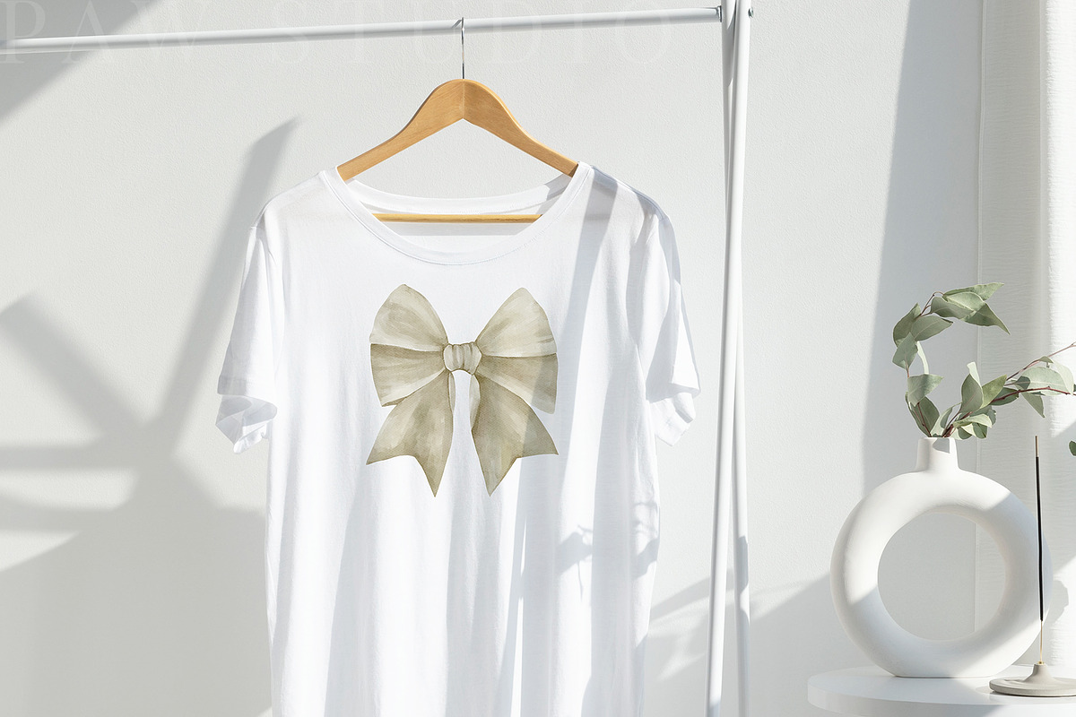 Magnolia Spring Flowers Ribbon Bow, a Decorative Illustration by PawGraphic (Photo 9 of 11)
