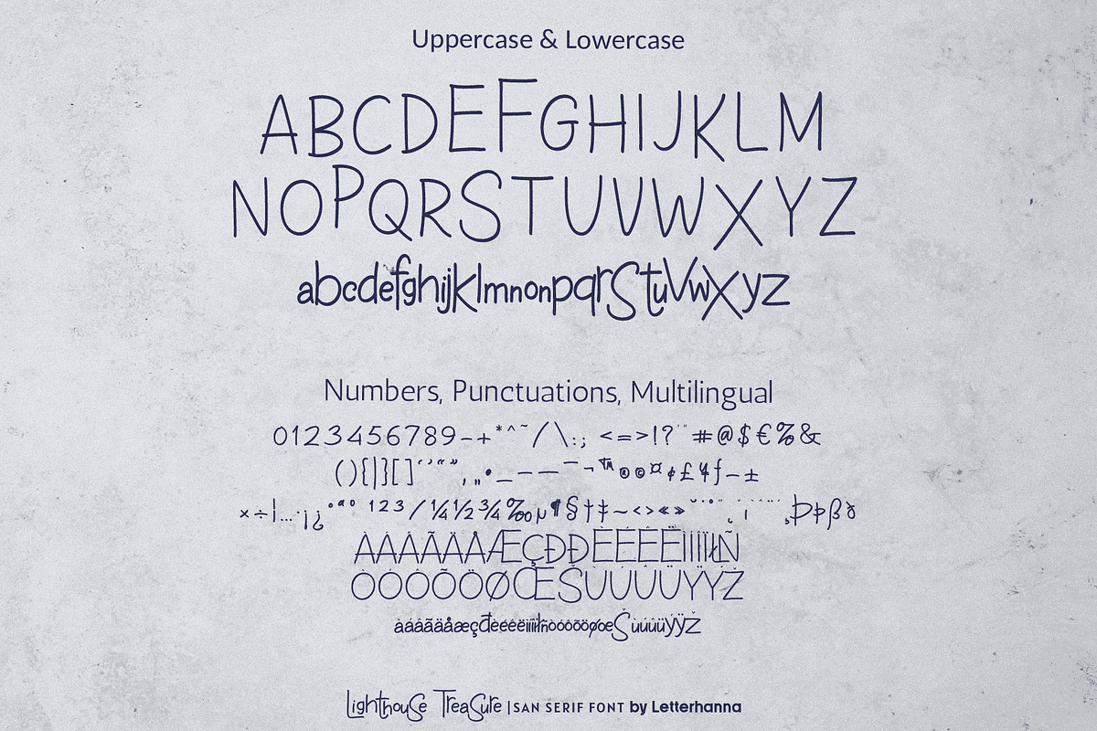 Lighthouse Treasure Font, a Sans Serif Font by Letterhanna Studio (Photo 10 of 10)