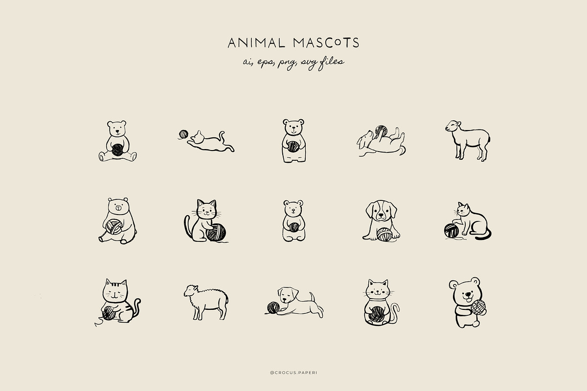 KNITTING & CROCHET illustrations, a Decorative Illustration by Crocus Paperi (Photo 4 of 5)