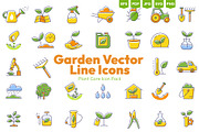 Garden Vector Line Icons, an Object Illustration by Ilia Design (Thumbnail 1 of 6)