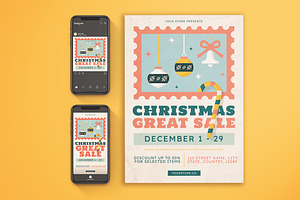 Christmas Great Sale Flyer Set