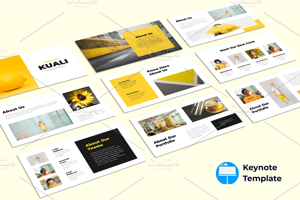 Creative Keynote Template, a Presentation Template by Artiveko (Photo 1 of 4)