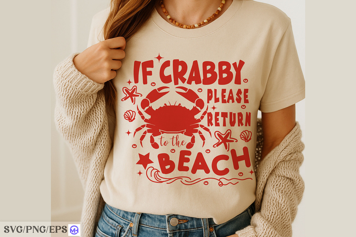Crab Summer Graphic Beach Vibes SVG, a Graphic by mh_arif (Photo 3 of 4)