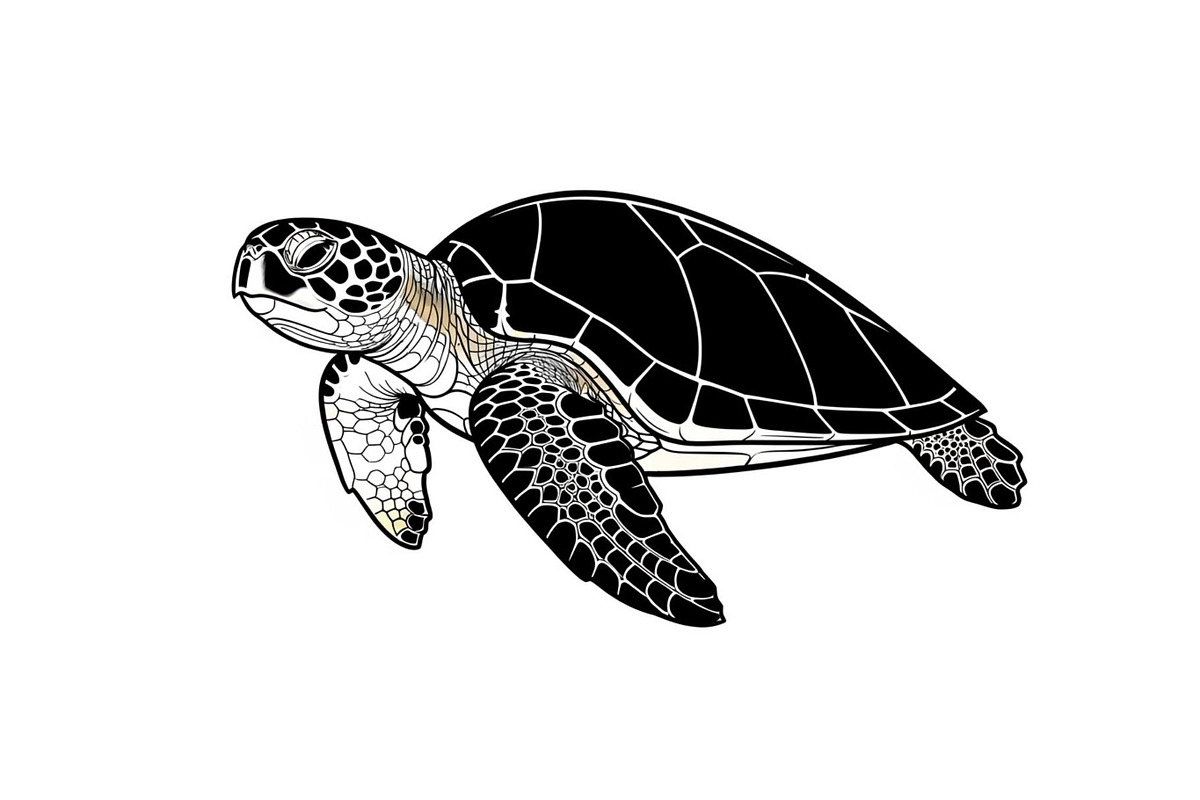 50 Sea Turtle Vector Silhouette Bund, an Illustration by jahid234 (Photo 38 of 51)