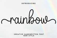 Rainbow | Script Font