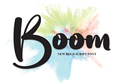 Boom | Script Font, a Script Font by Scratchones (Thumbnail 1 of 8)