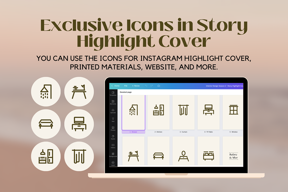 Interior Design Instagram Template, a Social Media Template by Kindelight (Photo 4 of 7)