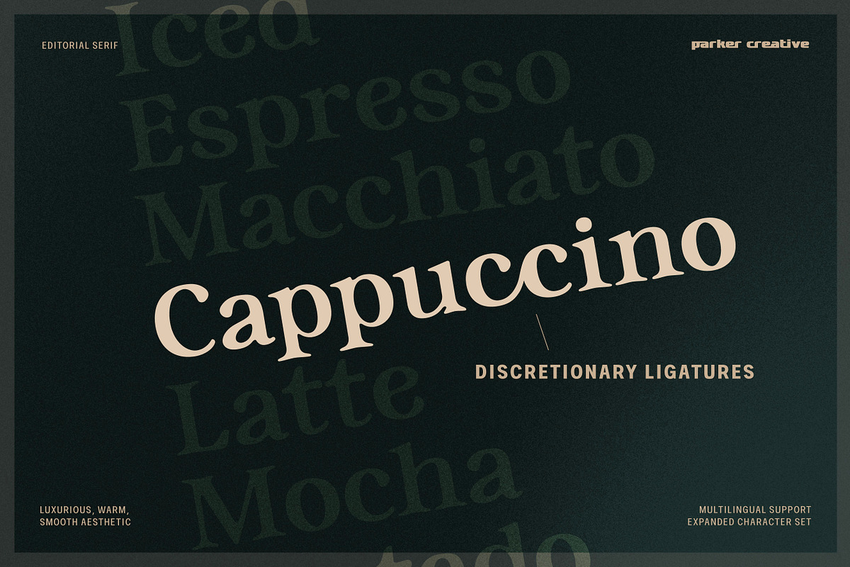 Coffee Hour | Cafe Branding Serif, a Serif Font by Parker Creative (Photo 5 of 9)