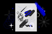 129 Vector Halftone Bitmap Shapes, a Background Graphic by softulka (Thumbnail 16 of 18)