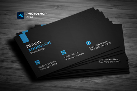 Clean Minimal Business Card, a Business Card Template by Saman Osama
