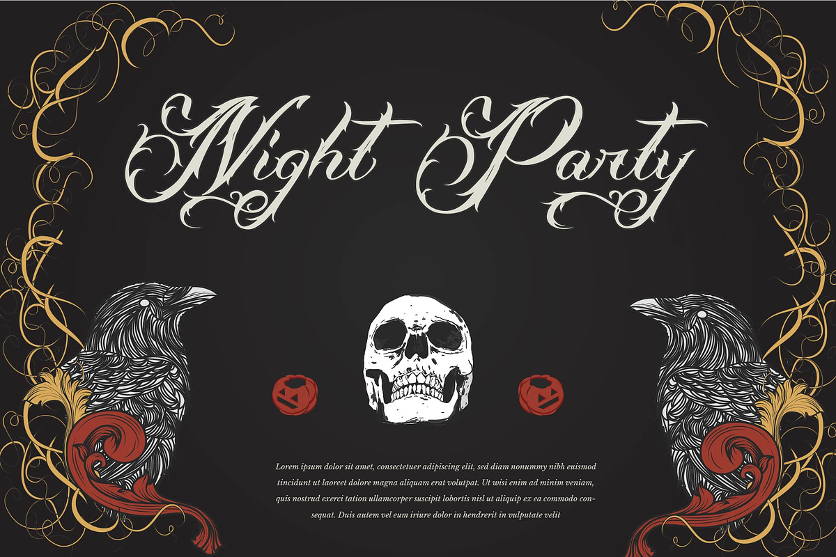 Misthycal | Tattoo Style, a Blackletter Font by Denustudios (Photo 4 of 13)