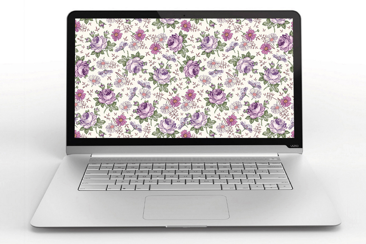 Set Seamless Flowers Roses Chamomile, a Pattern Graphic by Vintage (Photo 13 of 13)