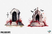 Dracula's Grave Halloween, an Illustration by Gemstone (Thumbnail 12 of 12)