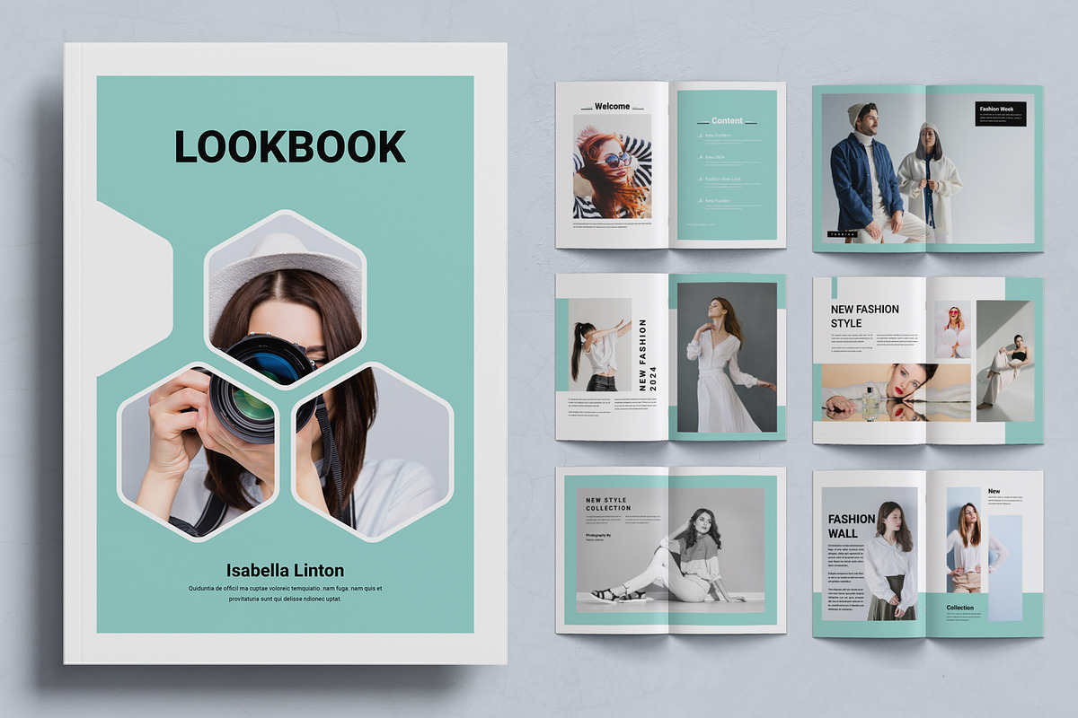 Minimal Fashion Lookbook Template, a Magazine Template by ContestDesign (Photo 1 of 3)
