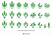 Cactus Monogram SVG, an Object Graphic by PolpoDesign (Thumbnail 5 of 5)