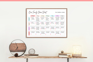 Weekly Family Chore Chart Printable