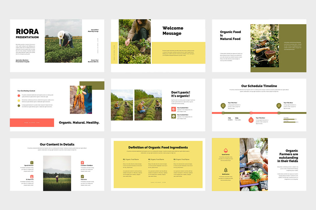 Riora : Agriculture Google Slides, a Presentation Template by Punkl Camp (Photo 2 of 9)