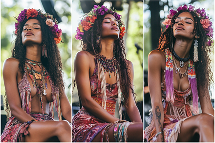 Boho Black Woman