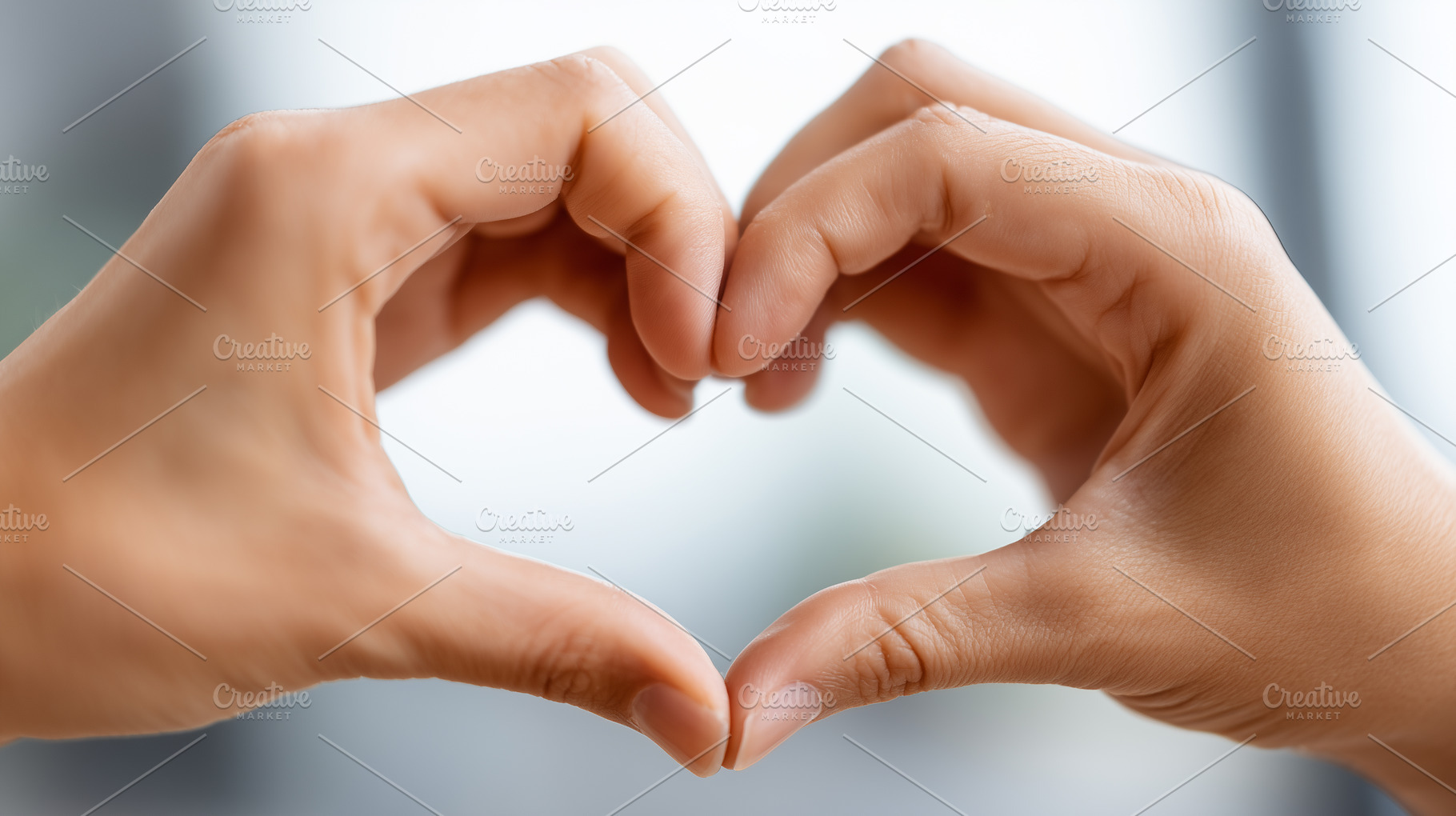 Close up of hands forming a heart, a Holiday Photo by MistyDay