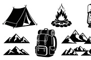 Camping Adventure Silhouette Icon, an Illustration by Artivon (Thumbnail 44 of 51)