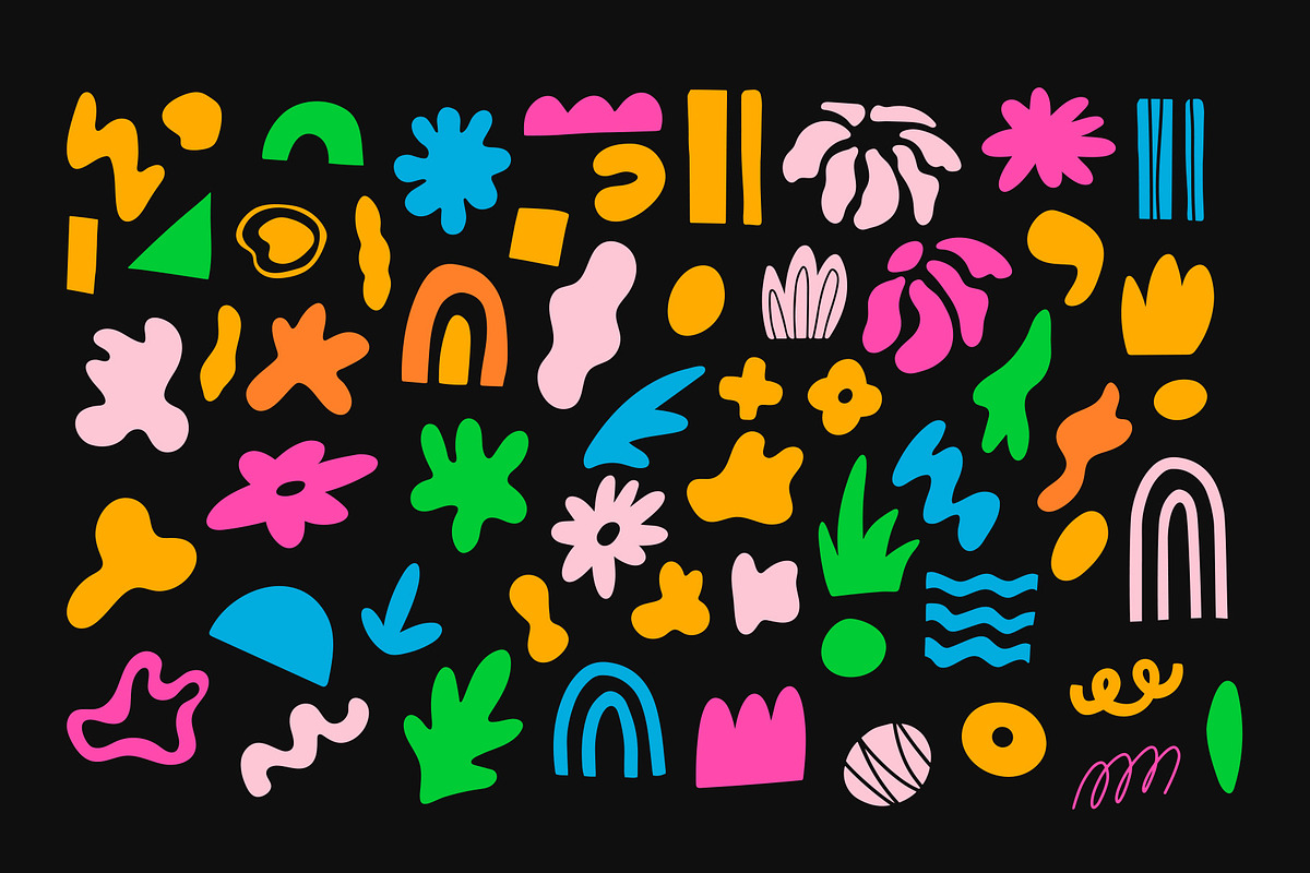 Abstract shapes vector collection, a Decorative Illustration by Nadezhda Mikhailova (Photo 8 of 18)
