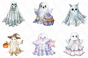 Cute Halloween Lace Ghost Png Clipar, an Illustration by DreamPrint404 (Thumbnail 5 of 7)
