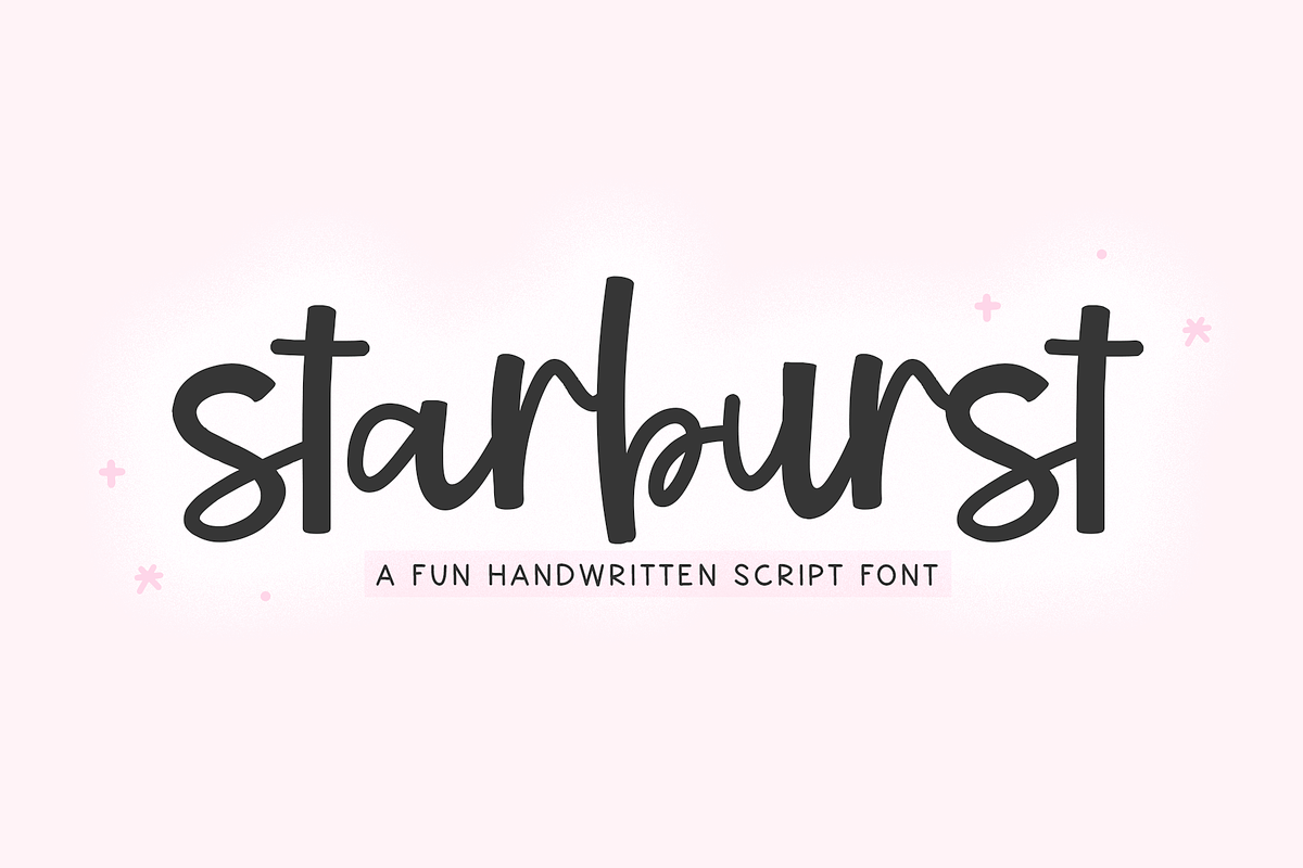 Starburst - A Bold Script Font