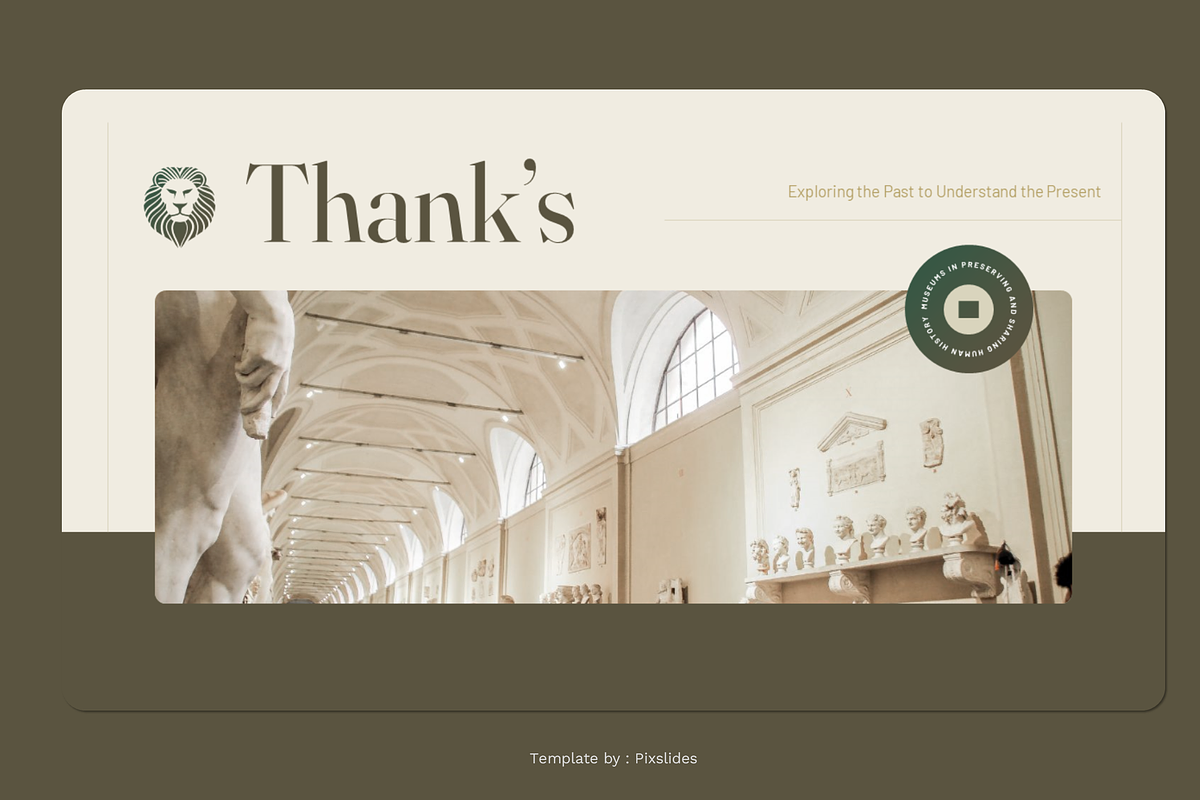History & Museum PowerPoint, a Presentation Template by Pixslides (Photo 7 of 7)