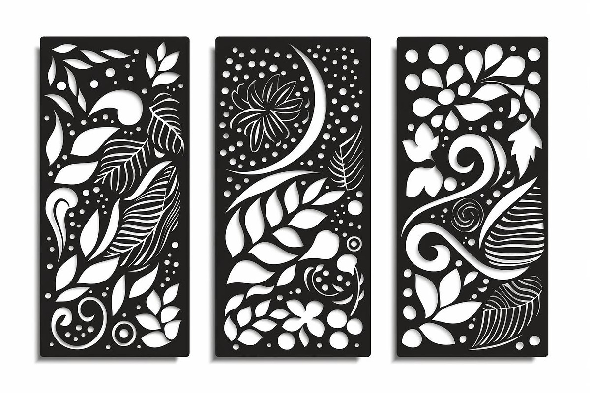Decorative Wall Art Panel Vector Set, an Illustration by BIPLOB EXPERT (Photo 2 of 9)