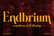 Endbrium - A Modern Serif Display, a Serif Font by zamjumps (Thumbnail 1 of 12)