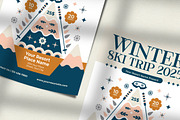 Winter Ski Trip Flyer Template, a Flyer Template by Hole Hope Design (Thumbnail 3 of 5)