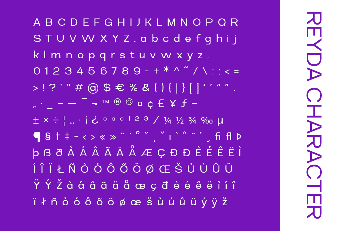Reyda - Modern Sans Serif, a Sans Serif Font by RagamKata (Photo 9 of 10)